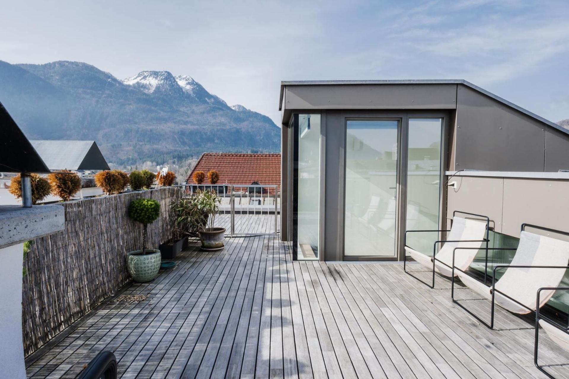 Luxus Penthouse Mit Panoramablick Bad Ischl Exterior foto